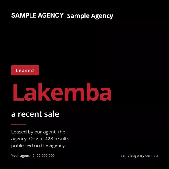 A leased announcement post for a recent commercial deal.