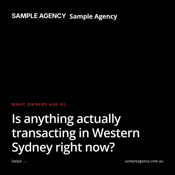 A post asking whether anything is actually transacting in the local market.
