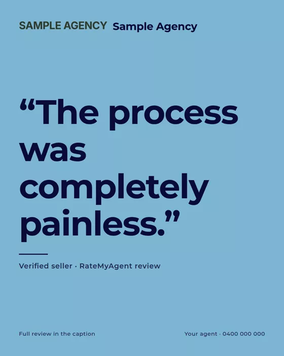 A pull quote post: the process was completely painless.